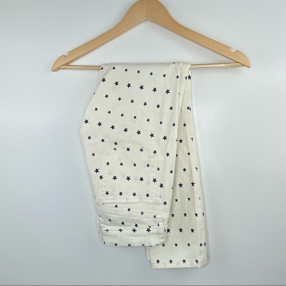 JCREW 8” Rise Toothpick Jeans in Mini Stars - Picture 2 of 12